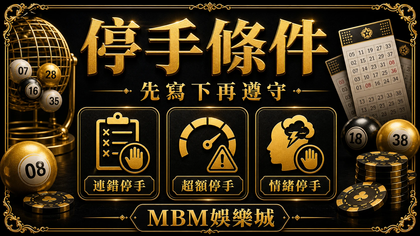 停手條件 彩票新手攻略:玩法、預算與停手條件完整檢查 MBM娛樂城