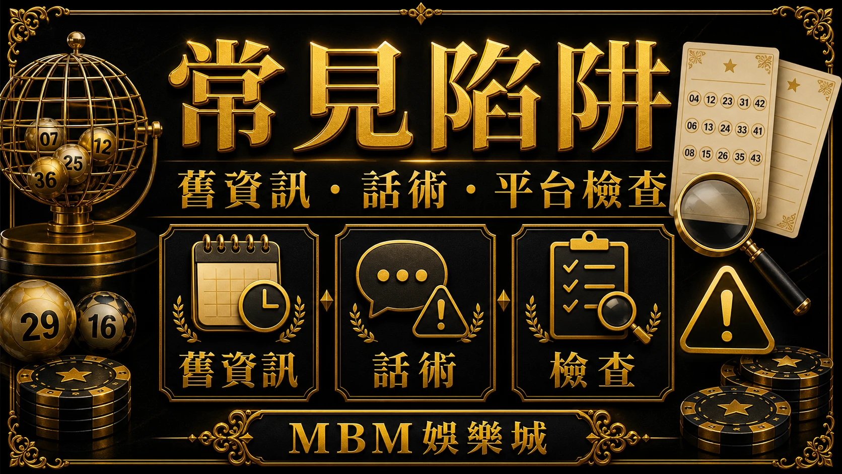 常見陷阱 彩票常見陷阱有哪些?舊資訊、承諾話術與平台檢查 MBM娛樂城
