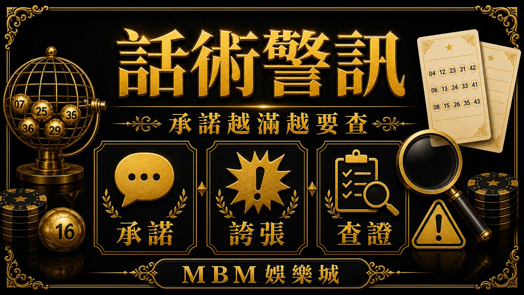話術警訊 彩票常見陷阱有哪些?舊資訊、承諾話術與平台檢查 MBM娛樂城