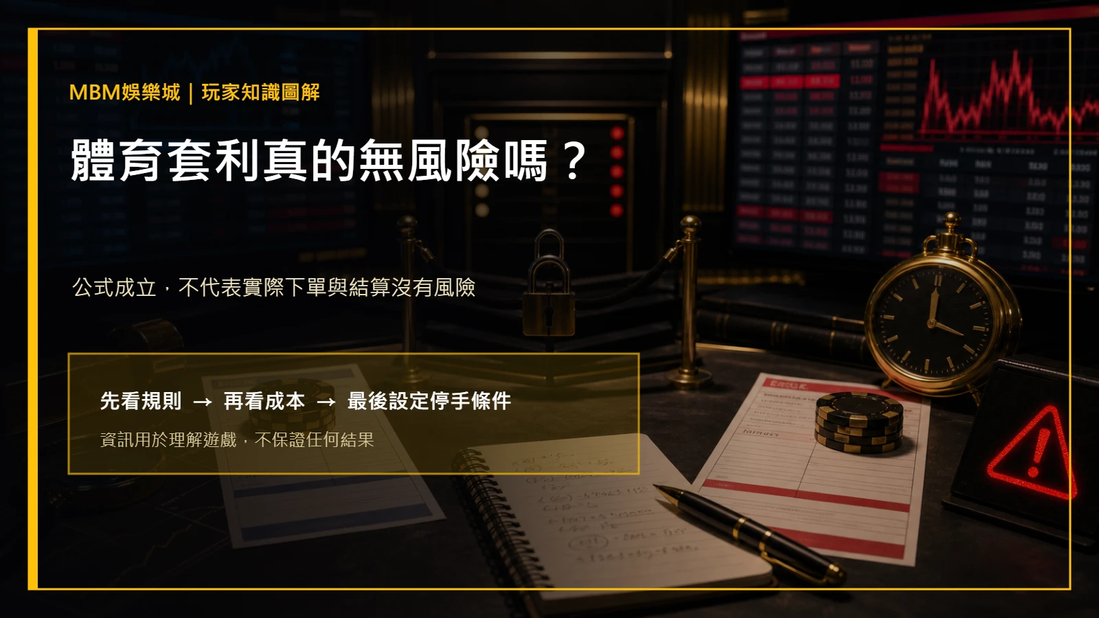 體育套利真的無風險嗎？賠率差、限額與結算風險｜MBM娛樂城