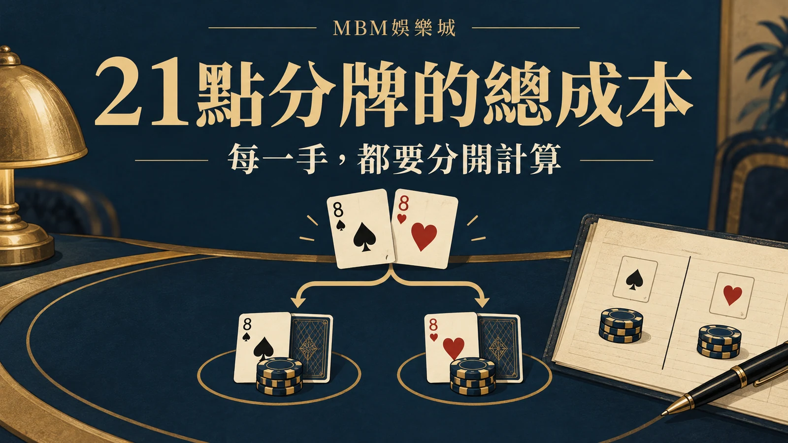 21點分牌的總成本：每一手，都要分開計算